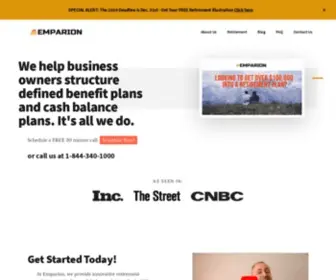 Emparion.com(Defined Benefit Plans) Screenshot