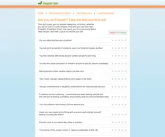 Empathtest.com(Empath) Screenshot