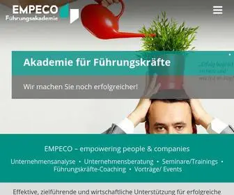 Empeco-Fuehrungsakademie.de(EMPECO Führungsakademie) Screenshot