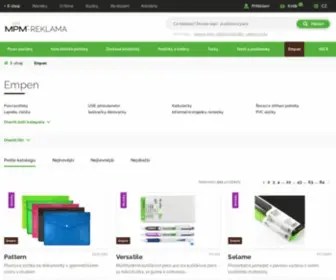 Empen.eu(Reklamní předměty a firemní dárky od MPM Reklama Následující strana Následující strana) Screenshot