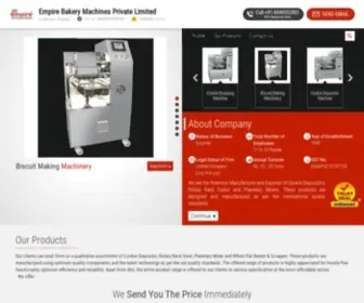 Empirebakerymachines.com(Empire Bakery Machines Private Limited) Screenshot