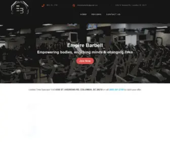 Empirebarbellsc.com(Empire Barbell) Screenshot