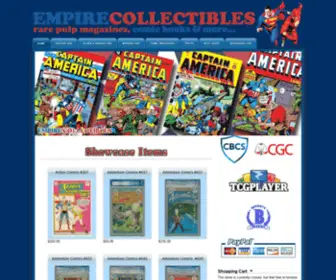 Empirecollectibles.com(Empire Collectibles Comic Books & Games) Screenshot