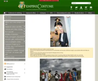 Empirecostume.com(Vente de costumes et accessoires) Screenshot