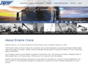 Empirecrane.com(Empire Crane Company) Screenshot