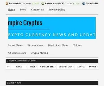 Empirecryptos.com(Crypto Currencies) Screenshot