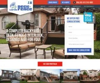 Empiredeckandfence.com(Decks & Interlock Ottawa) Screenshot