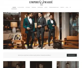 Empiredumarie.fr(Costume, Smoking & Redingote pour votre Mariage) Screenshot