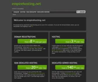 Empirehosting.net(Domain registration) Screenshot