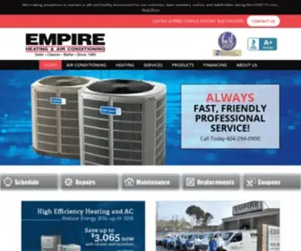 Empirehvac.com(Empire HVAC) Screenshot