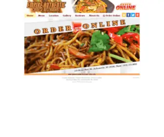 Empirejacksonville.com(Empire Authentic Chinese Restaurant) Screenshot