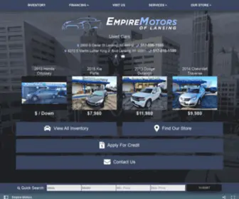 Empiremotorsmi.com(Used Cars Lansing MI) Screenshot