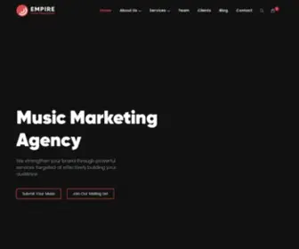 EmpiremusicPromotions.com(Global Music Marketing Agency helping musicians successfully release their new music) Screenshot