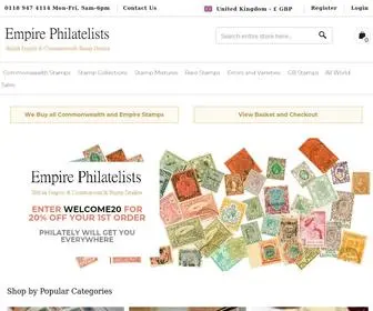 Empirephilatelists.com(Value and Collect British Commonwealth Stamps) Screenshot