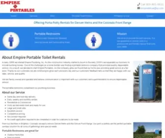 Empireportables.com(Empire Portable Toilet Rental Service) Screenshot