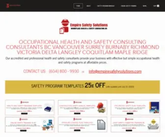 Empiresafetysolutions.com(Safety Consulting and Consultants Vancouver BC I Empire Safety) Screenshot