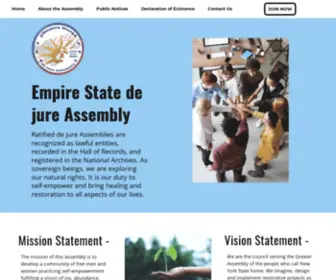 Empirestateassembly.com(Empire State de jure Assembly) Screenshot