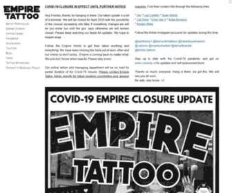 Empiretattoo.ca(EMPIRE TATTOO) Screenshot