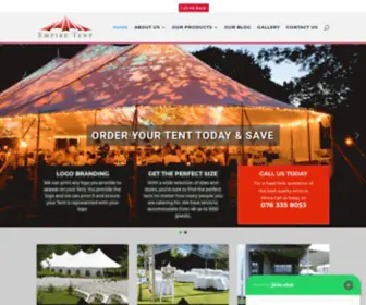 Empiretents.co.za(Tents for Sale) Screenshot