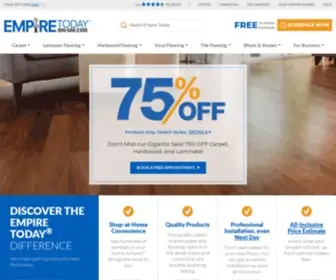 Empiretoday.com(Carpet, Hardwood Floors, Flooring & Window Treatments) Screenshot