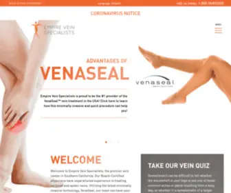 Empirevein.com(Empire Vein Specialists) Screenshot