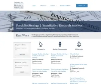 Empirical-Research.com(Empirical Research Partners) Screenshot