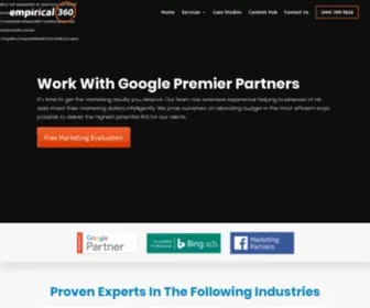 Empirical360.com(Digital Marketing Services I Web Design) Screenshot