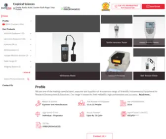Empiricalinstruments.com(Empirical Sciences) Screenshot