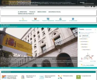 Empleo.gob.es(Sitio web del Ministerio de Empleo y Seguridad Social) Screenshot