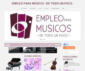 Empleoparamusicos.com(EMPLEO PARA MÚSICOS) Screenshot