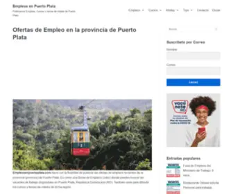Empleosenpuertoplata.com(Ofertas de Empleos recientes en la provincia de Puerto Plata del 2021) Screenshot