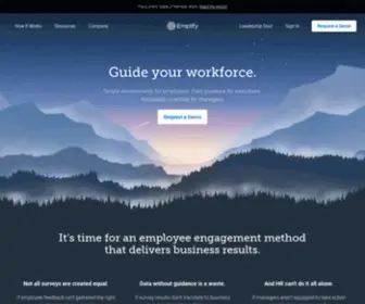 Emplify.com(Employee Engagement Improvement Survey Software) Screenshot