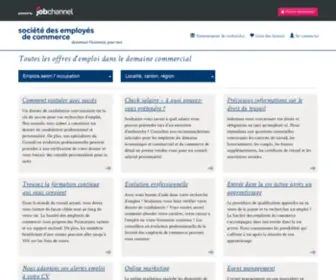 Emploi-Commercial.ch(Toutes les offres d'emploi dans le domaine commercial) Screenshot