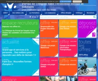 Emploi-ESS.fr(Portail de l emploi dans l'économie sociale et solidaire) Screenshot