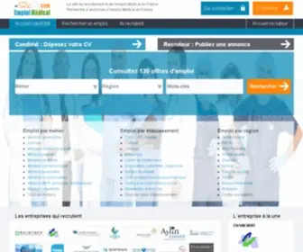 Emploi-Medical.com(Emploi et Recrutement Médical en France) Screenshot