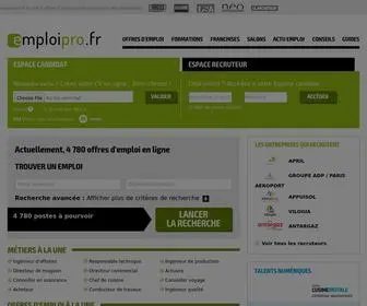 Emploi-Pro.fr(Offres d'emploi et formations) Screenshot
