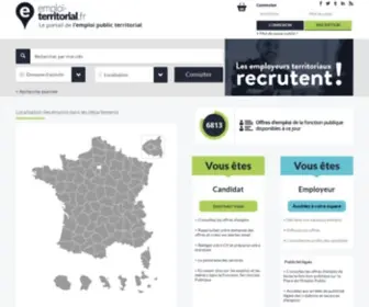 Emploi-Territorial.fr(Le portail de l'emploi dans la fonction publique territoriale) Screenshot