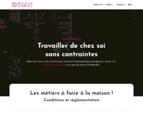 Emploi-Travail-Domicile.fr(Emploi & travail à domicile) Screenshot
