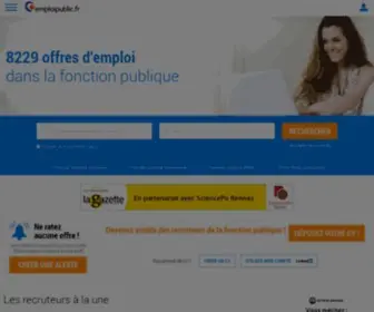Emploipublic.fr(Emploi, concours de la Fonction Publique, info et actualité) Screenshot