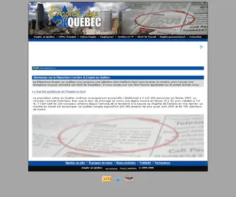 Emploiquebecois.com(Site Web indisponible) Screenshot