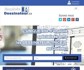 Emploisdessinateur.ca(1er site d'emplois Dessinateur au Québec) Screenshot
