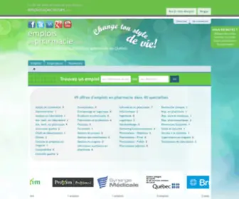 Emploisenpharmacie.com(1er site d’emploi en pharmacie au Québec) Screenshot