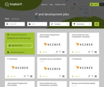 Emploisti.com(Emplois en Informatique) Screenshot