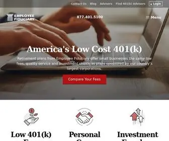 Employeefiduciary.com(Discover the Best 401(k)) Screenshot