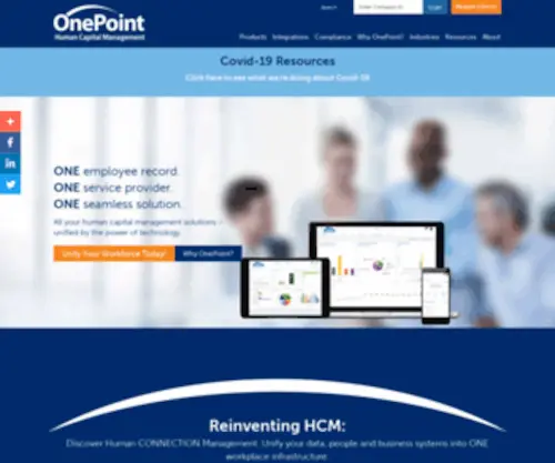 Employernet.net(OnePoint Human Capital Management Solutions) Screenshot