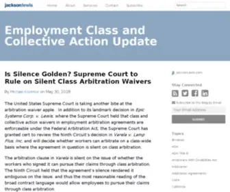 Employmentclassactionupdate.com(Employment Class & Collective Action Update) Screenshot