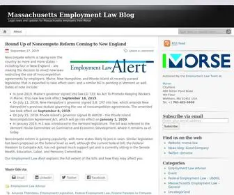 Employmentlawblogma.com(Massachusetts Employment Law Blog) Screenshot