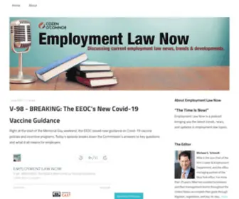 Employmentlawnow.com(Discussing current employment law news) Screenshot