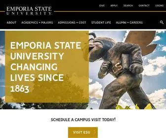 Emporia.edu(Emporia State University) Screenshot