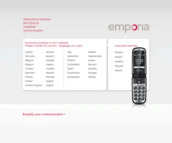 Emporia.eu(Emporia telecom) Screenshot